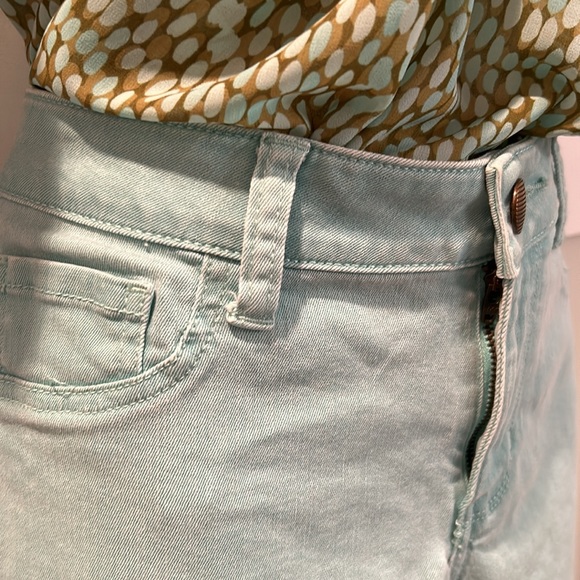 CAbi Mint Teal Stretch Skinny Jeans Low Rise Size 8 Style 322 - Picture 8 of 12